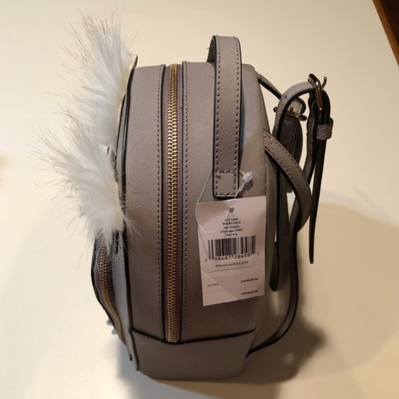 BNWT Kate Spade Mini Owl Leather Backpack - Picture 3 of 8